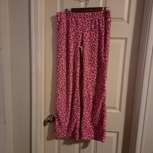 Xhilaration Pink cheeteh Print pajama Bottoms size large